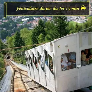 Le Trekking *studio 30m²*wifi*parking Prive*calme , Lourdes France